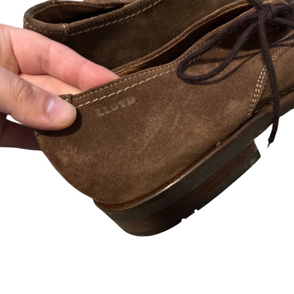HEL by LLoyd Mens Leather Size 10 Brown Derby Loafer